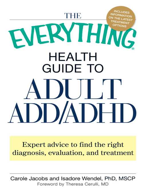 Title details for The Everything Health Guide to Adult ADD/ADHD by Carole Jacobs - Wait list